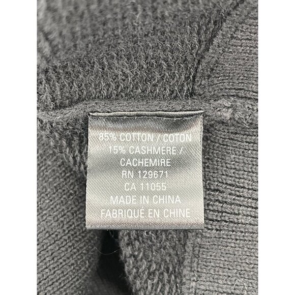 360Cashmere Women's Black Quarter-Zip Sweater Dress Small Pockets Long Sleeve - Picture 5 of 9